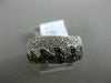 ESTATE .50CT BLACK & WHITE DIAMOND 14K WHITE GOLD 3D CLASSIC MULTI WAVE FUN RING