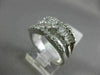 ESTATE 2.06CT DIAMOND 18KT WHITE GOLD BUTTERFLY FLOWER WEDDING ANNIVERSARY RING