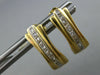 ESTATE .30CT DIAMOND 14KT YELLOW GOLD CLASSIC PRINCESS UMBRELLA HANGING EARRINGS