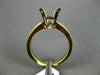 ESTATE .90CT DIAMOND 14KT 2 TONE GOLD PRINCESS SEMI MOUNT ENGAGEMENT RING #21106
