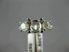 ESTATE .98CT DIAMOND 14KT WHITE GOLD 3D ROUND SEMI MOUNT ENGAGEMENT RING #21433