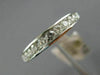 ESTATE .50CT DIAMOND 14KT WHITE GOLD 11 STONE CHANNEL WEDDING ANNIVERSARY RING