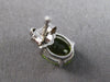 2.08CT DIAMOND & AAA PERIDOT 14K WHITE GOLD 3D OVAL & ROUND FLOWER STUD EARRINGS