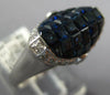 3.95CT DIAMOND & AAA SAPPHIRE 18KT WHITE GOLD 3D PRINCESS & ROUND OVAL FUN RING