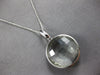 LARGE 25.07CT DIAMOND & AAA GREEN AMETHYST 14KT WHITE GOLD LOVE PENDANT #27970