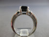 2.35CT DIAMOND & AAA SAPPHIRE 14KT WHITE GOLD EMERALD CUT ENGAGEMENT RING #28161