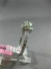 ESTATE 1.05CT DIAMOND 18KT WHITE GOLD 3D SOLITAIRE FLOWER SQUARE ENGAGEMENT RING