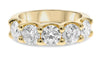 EXTRA LARGE 3.18CT DIAMOND 14KT YELLOW GOLD 3D CLASSIC 5 STONE ANNIVERSARY RING