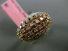 ESTATE LARGE 1.51CT DIAMOND 18KT WHITE & ROSE GOLD 3D WEDDING ANNIVERSARY RING