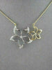 ANTIQUE LARGE TWO TONE 18KT FLOWER DIAMOND NECKLACE BEAUTIFUL ONE OF A KIND!!!