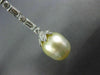 EXTRA LARGE 1.70CT DIAMOND & AAA SOUTH SEA PEARL 18K WHITE GOLD HANGING EARRINGS