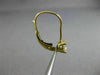 ESTATE .70CT DIAMOND 14K YELLOW GOLD HANGING STUD LEVERBACK EARRINGS G VVS 21294
