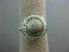 ESTATE LARGE .75CT DIAMOND 14KT WHITE GOLD 3D ROUND HALO DOME GALAXY FUN RING