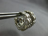 LARGE .72CT DIAMOND 14KT WHITE GOLD BAGUETTE FLOWER STAR & MOON EARRINGS #27720