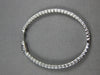 ESTATE LARGE 2.24CT DIAMOND 18K WHITE GOLD OVAL INSIDE OUT HOOP HANGING EARRINGS