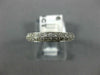 ESTATE .35CT DIAMOND 14K WHITE GOLD 2 ROW FILIGREE WEDDING ANNIVERSARY RING 1209