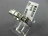 ESTATE .65CT DIAMOND 14KT WHITE GOLD 5 STONE 4mm CHANNEL ANNIVERSARY RING #3444