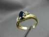 ESTATE .50CT DIAMOND & AAA MARQUISE SAPPHIRE 14KT YELLOW GOLD SWIRL RING #22355