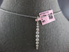 ESTATE .77CT DIAMOND 14KT YELLOW GOLD JOURNEY SHARED PRONG BAR FLOATING PENDANT