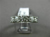 ESTATE 1.35CT DIAMOND 14K WHITE GOLD 3D FIVE STONE WEDDING ANNIVERSARY RING 2058