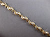 ESTATE .15CT DIAMOND 14KT 2 TONE GOLD 3D INFINITY LOVE TENNIS BRACELET #20842