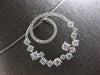 LARGE 1.41CT DIAMOND 18KT WHITE GOLD CLUSTER CIRCULAR LOVE KNOT FLOATING PENDANT