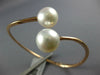 LARGE AAA SOUTH SEA PEARL 18KT ROSE GOLD CLASSIC 3D CRISS CROSS BANGLE BRACELET