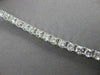 ESTATE 7.30CTW DIAMOND 14KT WHITE GOLD SQUARE LINE TENNIS BRACELET 7.50" #21554