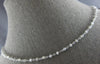 ESTATE LONG 10CT GREY DIAMOND 18KT WHITE GOLD 3D BY THE YARD FUN NECKLACE