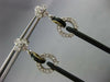 ANTIQUE LARGE 9.15CT OLD MINE DIAMOND & MULTI GEM 14K 2TONE GOLD FLOWER EARRINGS