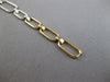 WIDE 1.41CT DIAMOND 14KT 2 TONE GOLD CLASSIC OPEN ELONGATED OVAL TENNIS BRACELET
