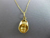 ESTATE ORANGE & BLUE ENAMEL 14K YELLOW GOLD BASEBALL CAP CHARM PENDANT 25226