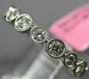 ESTATE .57CT ROUND DIAMOND 18KT WHITE GOLD SEMI ETERNITY BEZEL ANNIVERSARY RING