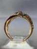EFFY 1.50CT WHITE & CHOCOLATE FANCY DIAMOND 14KT ROSE GOLD 3D LOVE KNOT RING