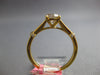 ESTATE .80CT DIAMOND 18KT YELLOW GOLD 3D ROUND CLASSIC SOLITAIRE ENGAGEMENT RING