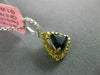 .91CT WHITE & FANCY YELLOW DIAMONDS & AAA SAPPHIRE 18KT GOLD 3D TRILLION PENDANT