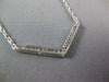 .30CT DIAMOND & AAA SAPPHIRE 18KT WHITE GOLD 3D CLASSIC 2 ROW V SHAPE NECKLACE