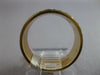 WIDE 14KT 2 TONE GOLD 3D SOLID DIAMOND CUT CRISS CROSS 7MM FUN ANNIVERSARY RING