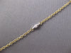 2.05CT DIAMOND & AAA BLUE TOPAZ 14KT 2 TONE GOLD TEAR DROP BY THE YARD NECKLACE