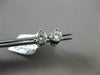 ESTATE .56CT DIAMOND 14KT WHITE GOLD CLASSIC 3D 3 PRONG SOLITAIRE STUD EARRINGS