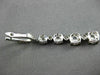 ESTATE 2.35CT DIAMOND 18KT WHITE GOLD INVISIBLE MULTI FLOWER HANGING EARRINGS