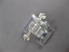 ESTATE .31CT DIAMOND 18KT WHITE GOLD CLASSIC OPEN LINK SQUARE LOVE KNOT FUN RING