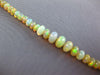 LARGE 70.36CT DIAMOND & AAA OPAL 14KT YELLOW GOLD 3D GRADUATING BEAD NECKLACE