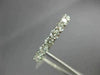 ESTATE LARGE 3.65CT DIAMOND 14KT WHITE GOLD SHARED PRONG ETERNITY RING #21670