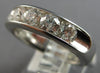 LARGE 1.25CT DIAMOND 14K WHITE GOLD CHANNEL COMFORT FIT WEDDING ANNIVERSARY RING