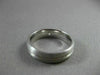ESTATE .08CT DIAMOND 14KT WHITE GOLD SOLITAIRE ETOILE BURNISH GYPSY RING #22475