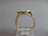ESTATE LARGE .25CT DIAMOND 14KT WHITE & YELLOW GOLD R INITIAL DOUBLE PLATE RING