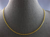 ESTATE LONG 14KT YELLOW GOLD CLASSIC 2MM ROPE CHAIN NECKLACE #28080