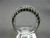 ESTATE WIDE 2.18CT DIAMOND 18KT WHITE GOLD 3D MULTI ROW WEDDING ANNIVERSARY RING