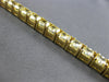 GIA LARGE 20.77CT FANCY YELLOW DIAMOND 18KT YELLOW GOLD CUSHION TENNIS BRACELET